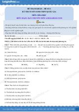 Đề tham khảo thi Hóa THPT (Đề số 2) - có lời giải chi tiết